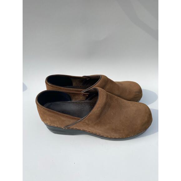 LL Bean Brown‎ Suede Slip On Loafer Clogs SZ 9 M Nursing Outdoor Comfort - Picture 4 of 9